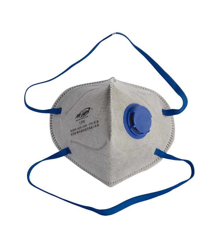 折叠式有机蒸气异味及颗粒物防护口罩（头戴式）