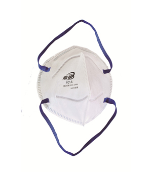 折叠式颗粒物防护口罩(头戴式)